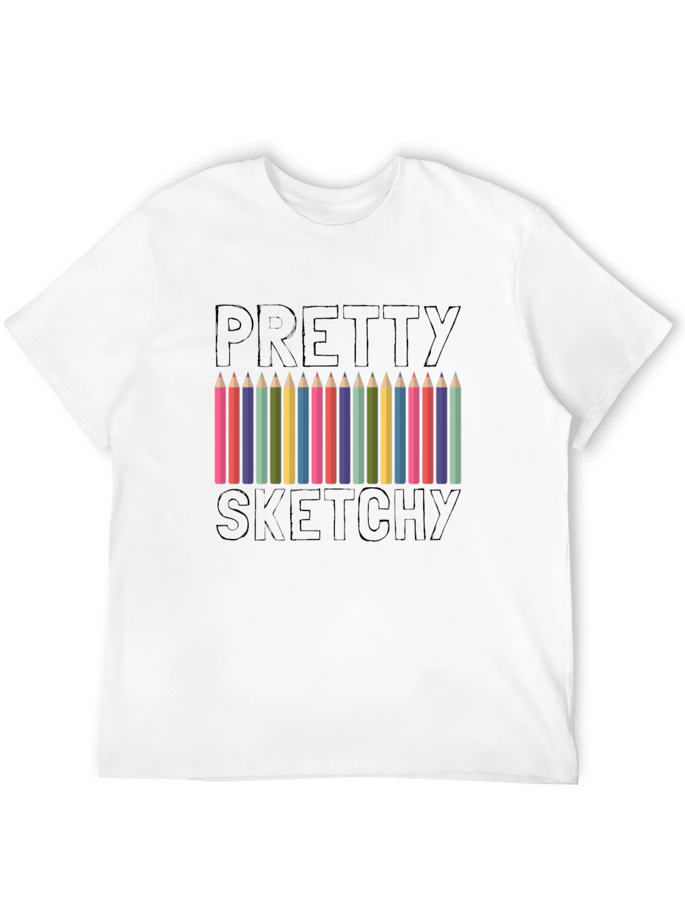 Pretty Sketchy Graphic T-Shirt - Artists Tee