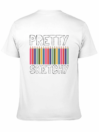 Pretty Sketchy Graphic T-Shirt - Artists Tee