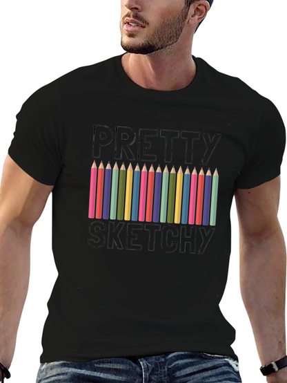 Pretty Sketchy Graphic T-Shirt - Artists Tee