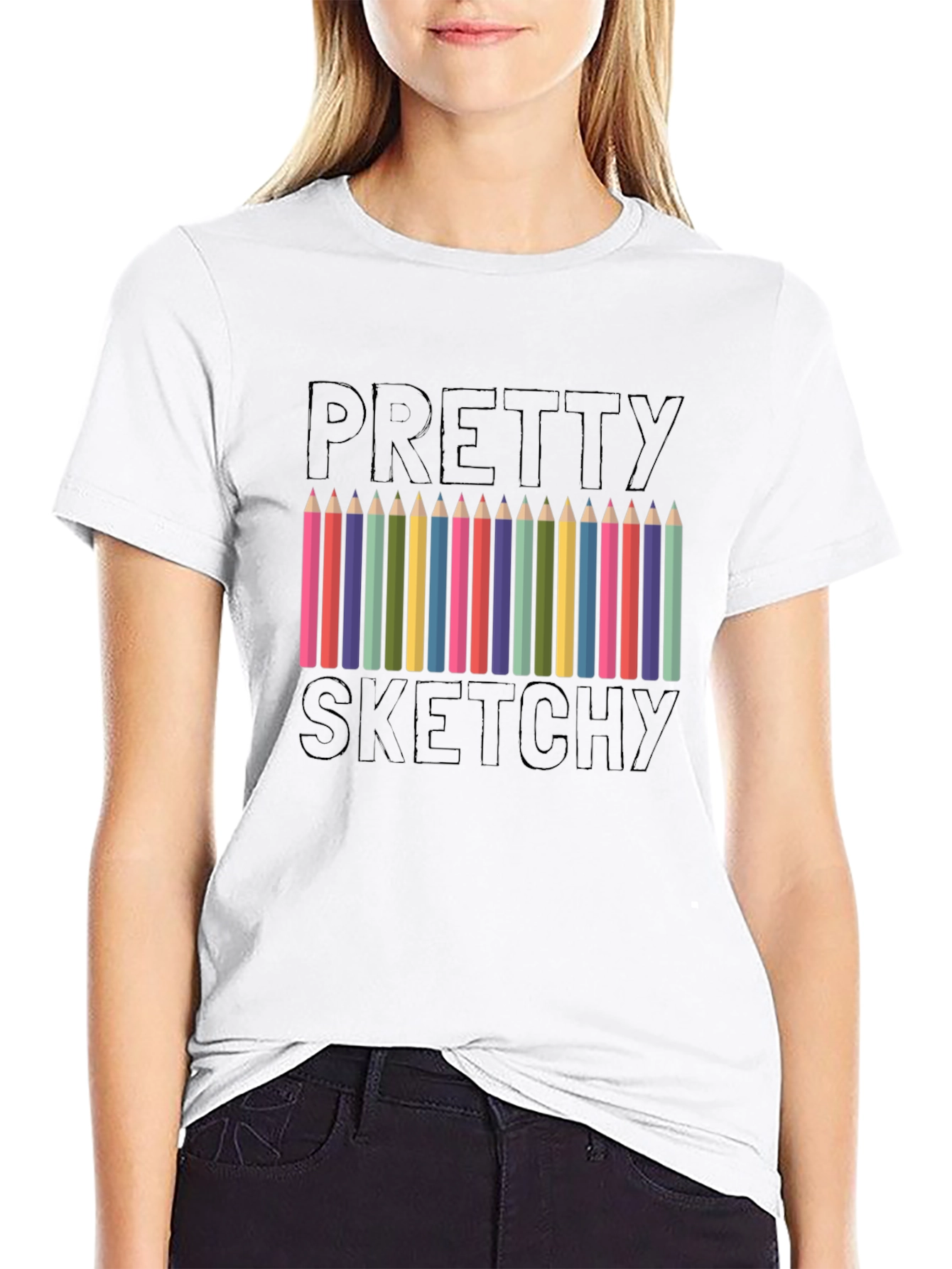 Pretty Sketchy Graphic T-Shirt - Artists Tee