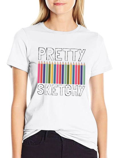 Pretty Sketchy Graphic T-Shirt - Artists Tee