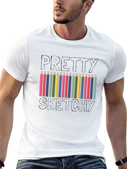 Pretty Sketchy Graphic T-Shirt - Artists Tee