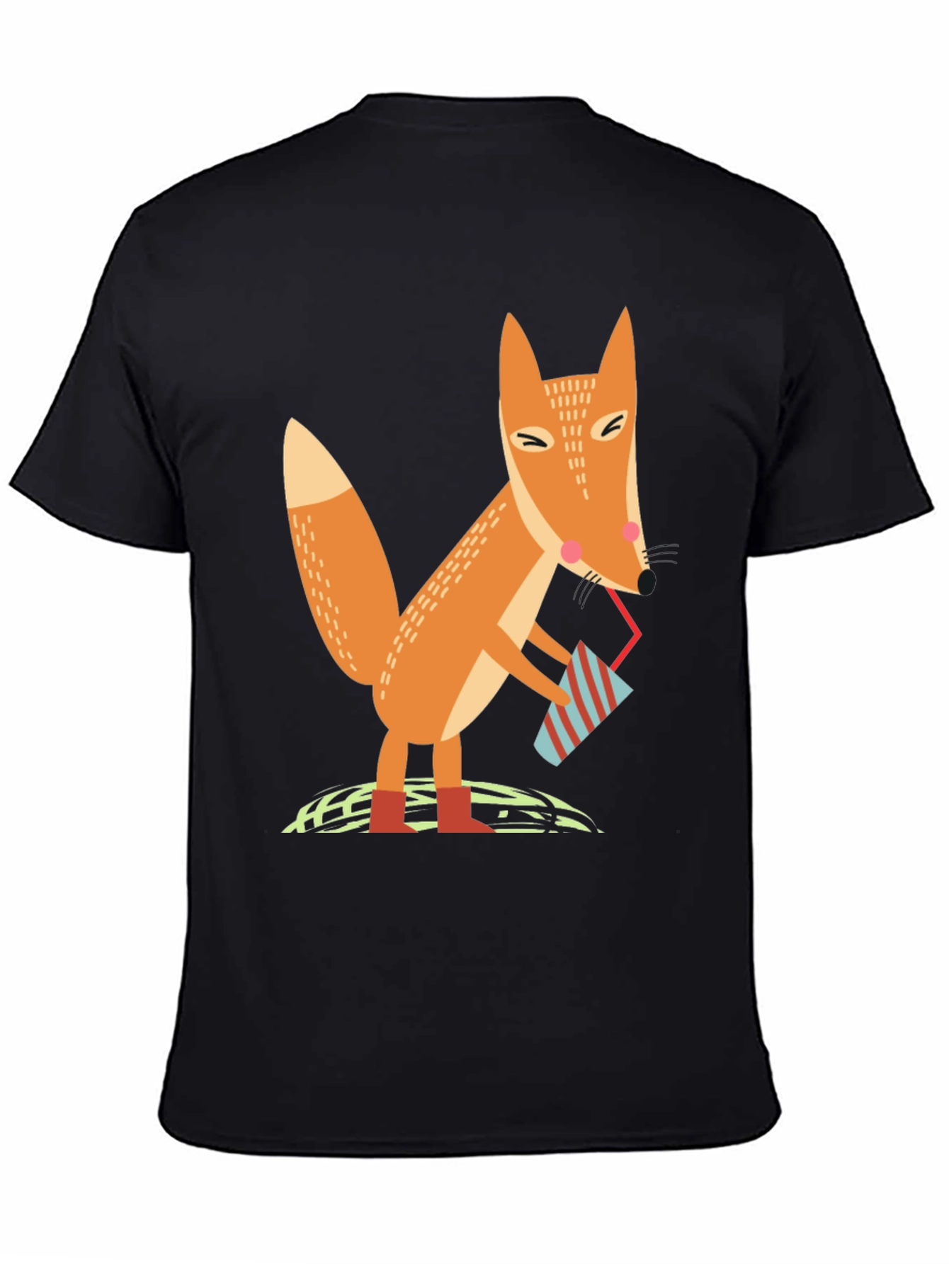 Fox Sipping Drink Graphic Tee - Cool Design T-Shirt