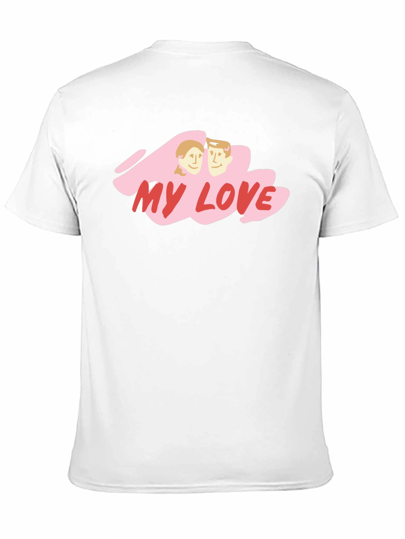 My Love Graphic Tee - Black Cotton Blend