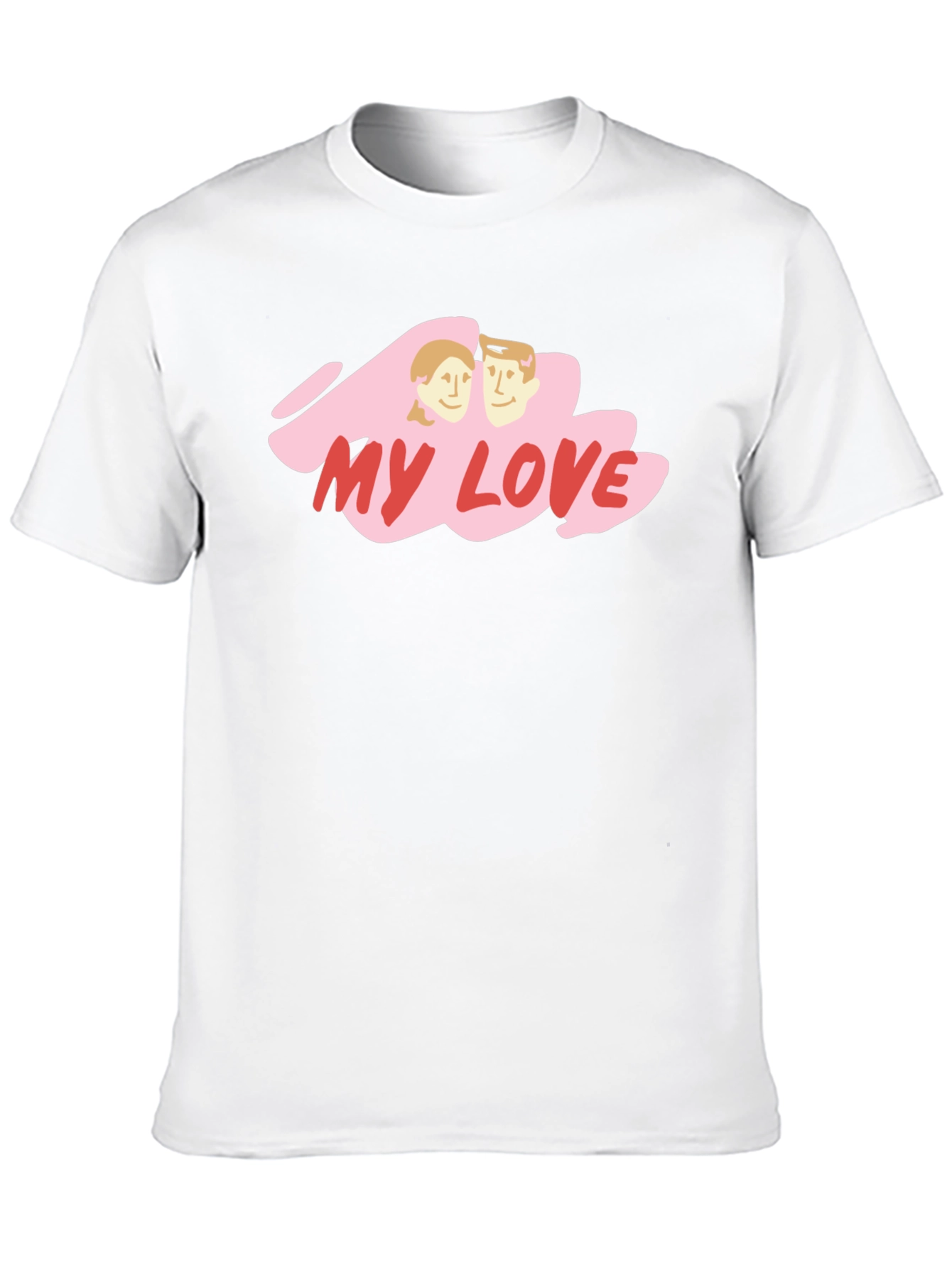 My Love Graphic Tee - Black Cotton Blend