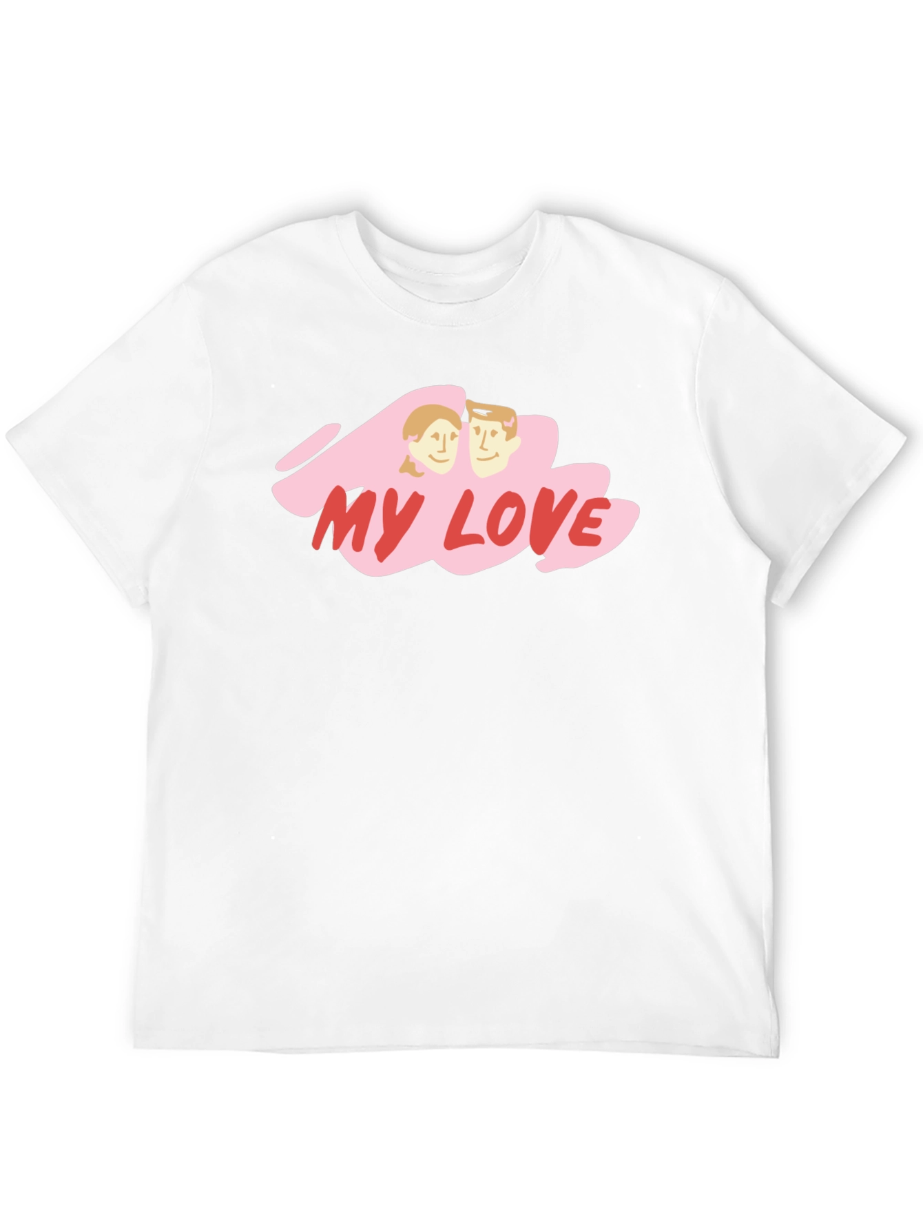 My Love Graphic Tee - Black Cotton Blend