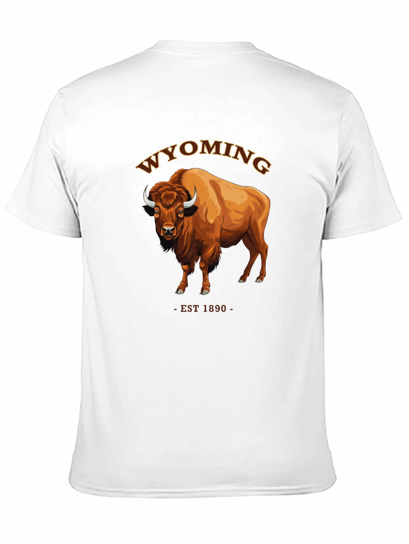Wyoming Bison T-Shirt - EST 1890