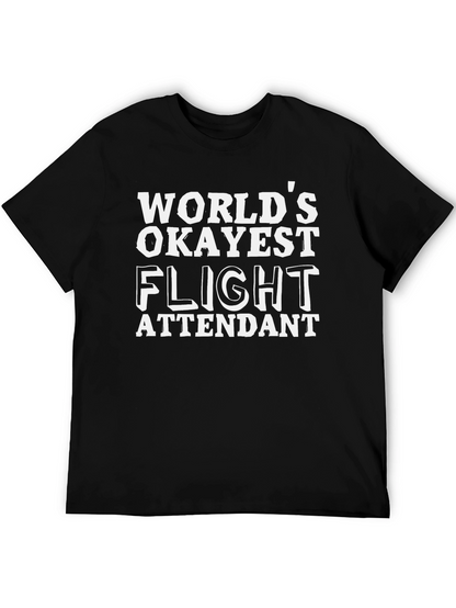 Worlds Okayest Flight Attendant T-Shirt