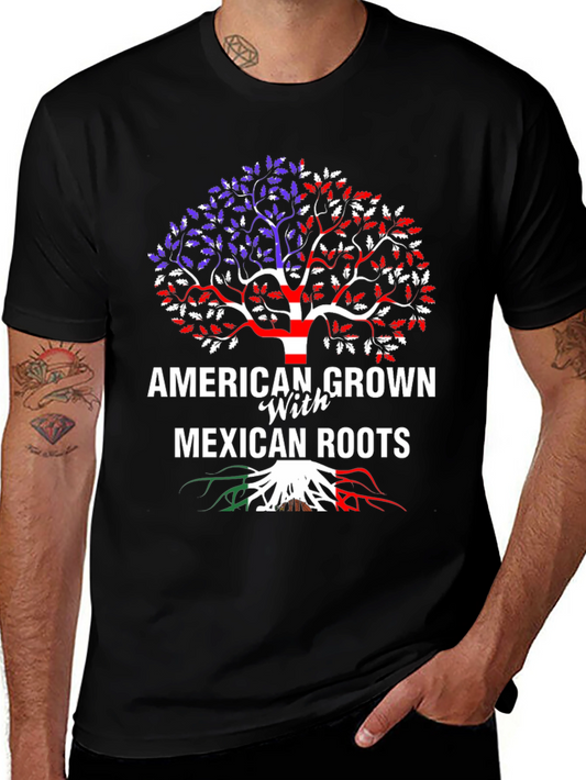 American Grown Mexican Roots T-Shirt