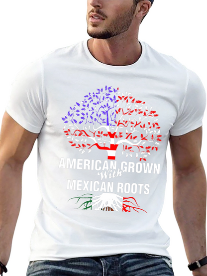 American Grown Mexican Roots T-Shirt