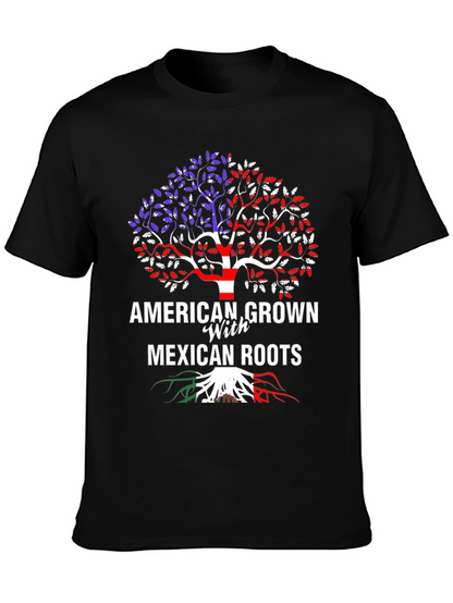 American Grown Mexican Roots T-Shirt