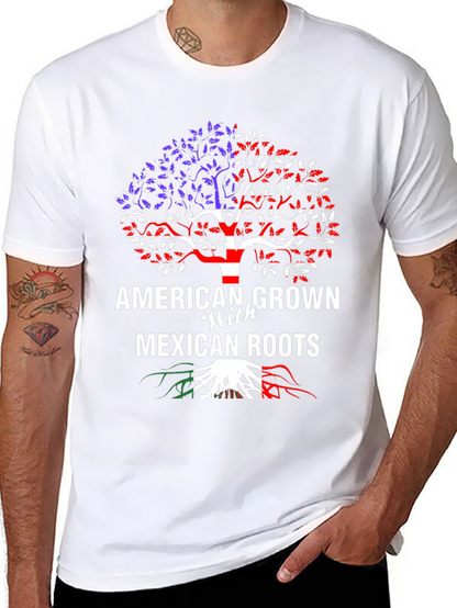 American Grown Mexican Roots T-Shirt