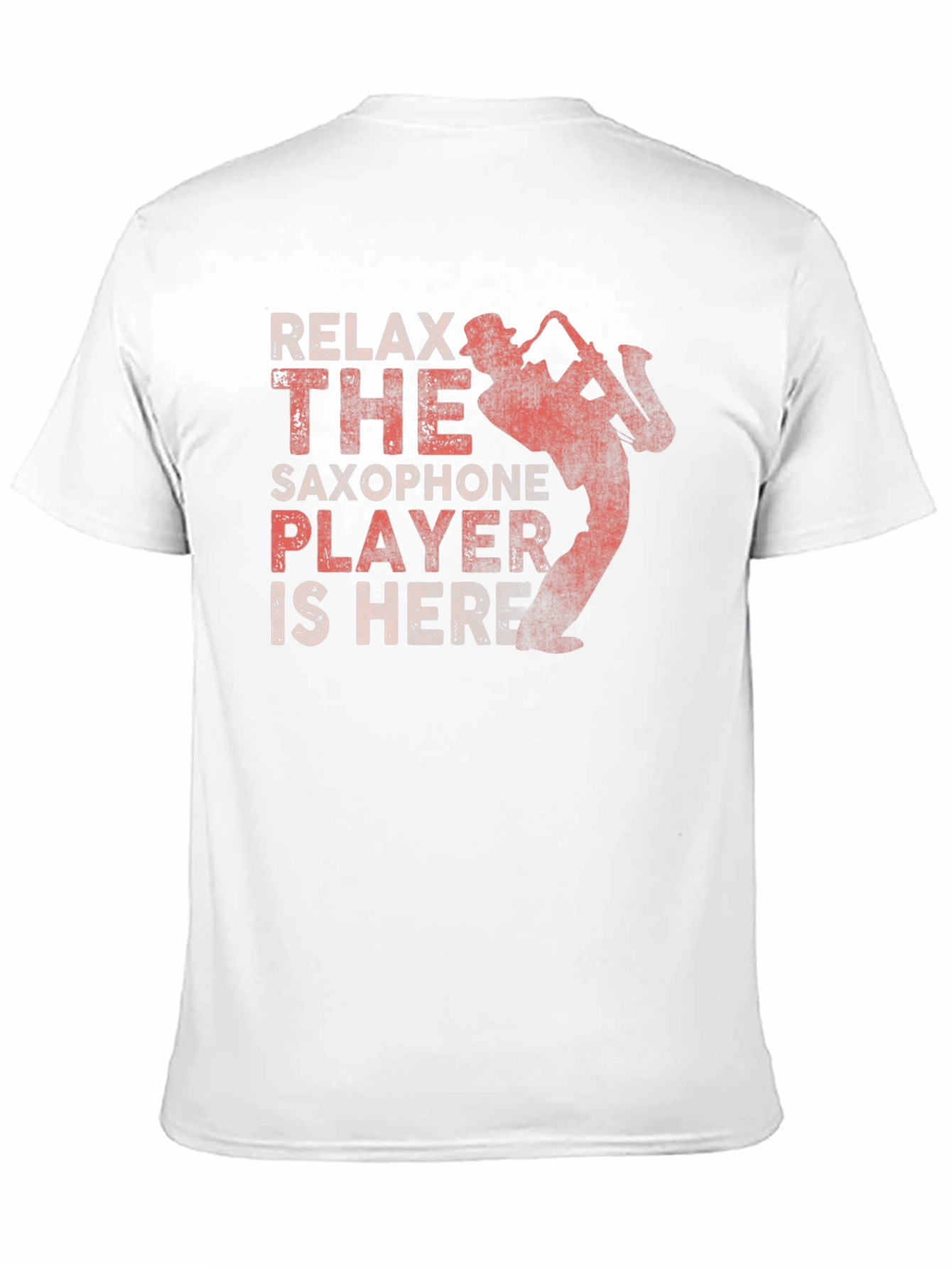 Relax Saxophone Player Graphic Tee - Black