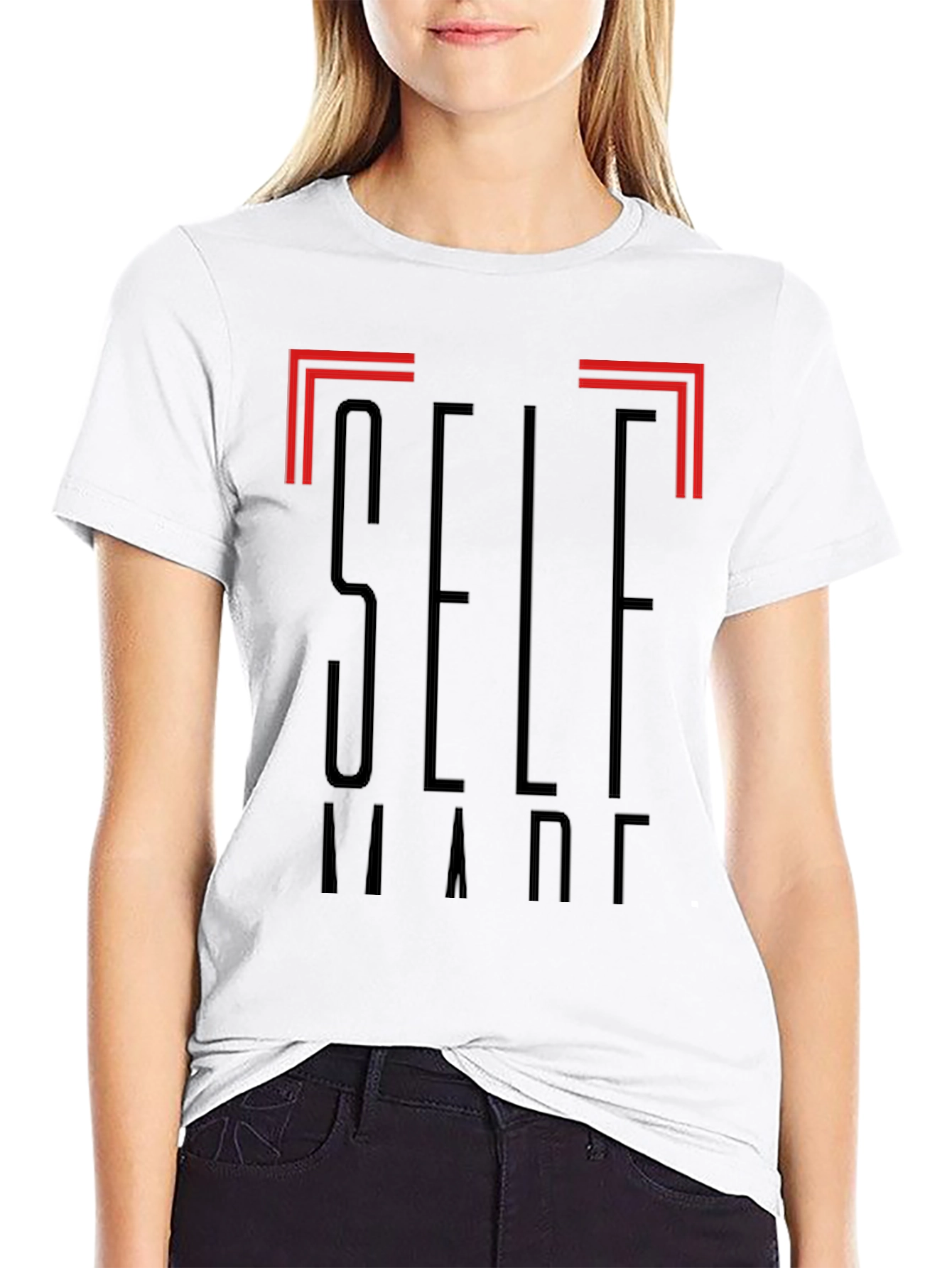 Self Made Graphic Black T-Shirt