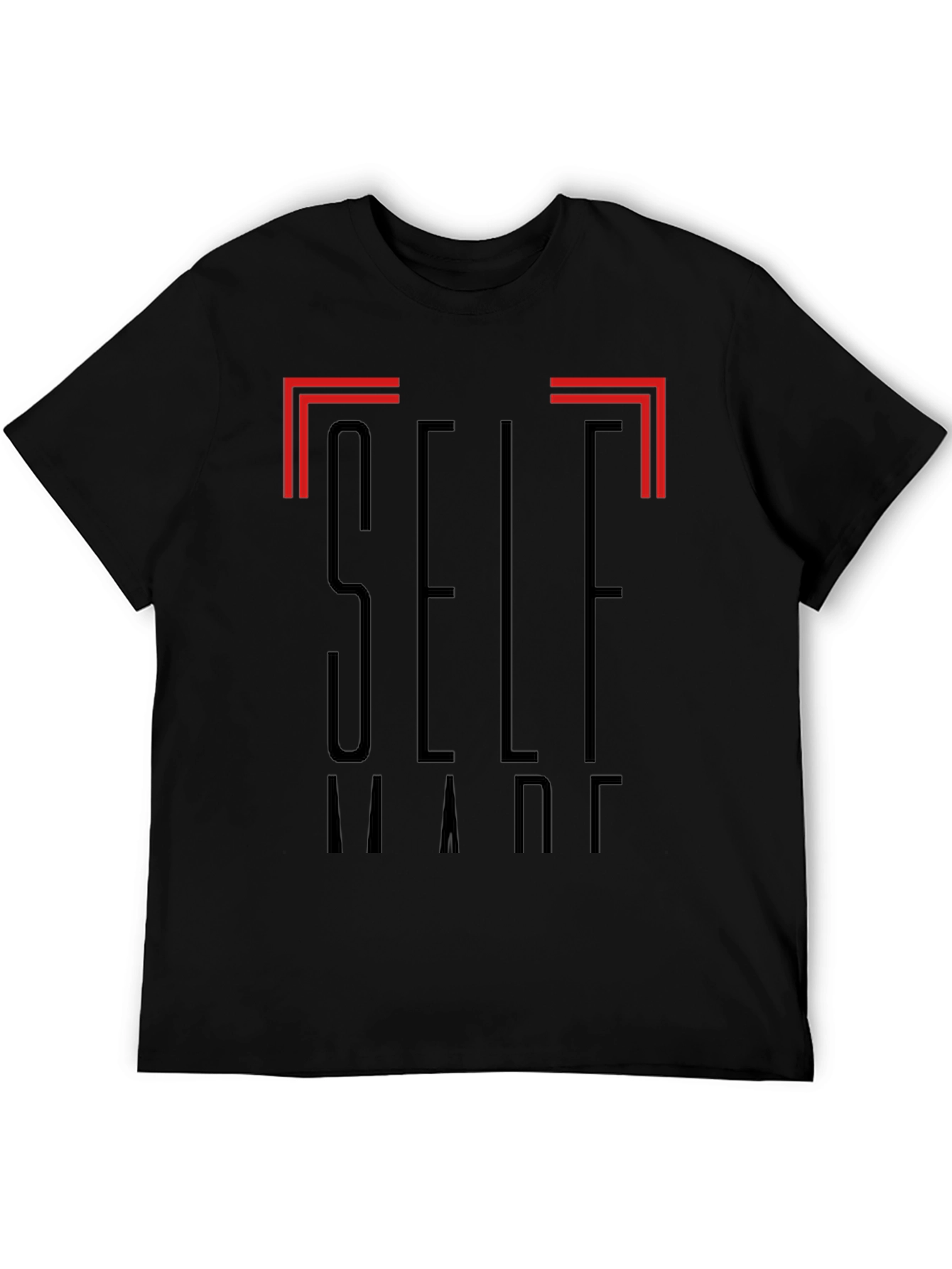 Self Made Graphic Black T-Shirt