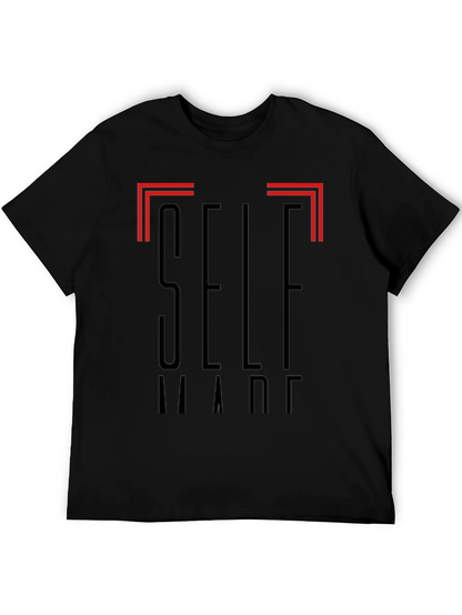 Self Made Graphic Black T-Shirt