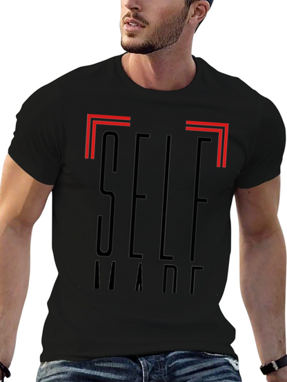 Self Made Graphic Black T-Shirt