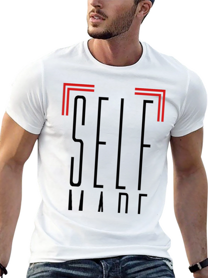 Self Made Graphic Black T-Shirt