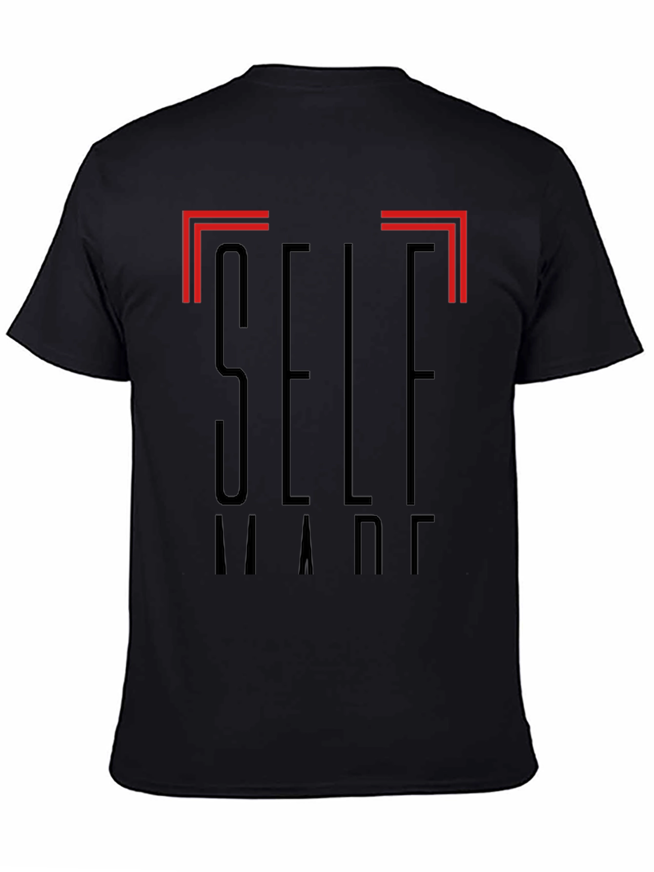 Self Made Graphic Black T-Shirt