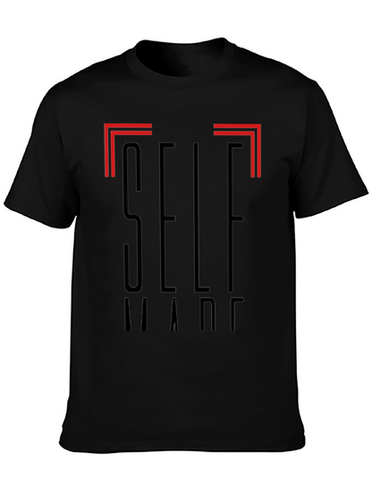 Self Made Graphic Black T-Shirt