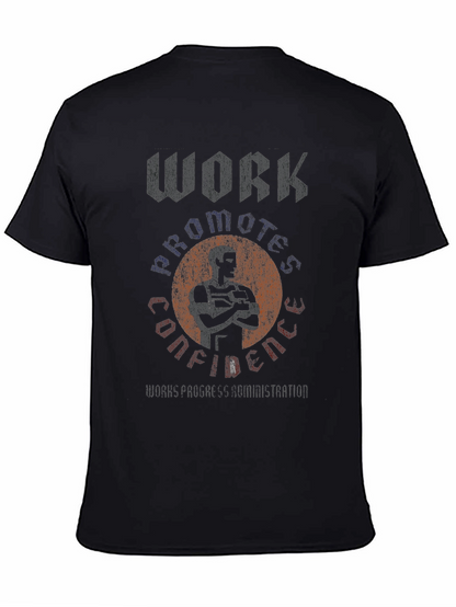 Workout Confidence Black Graphic Tee