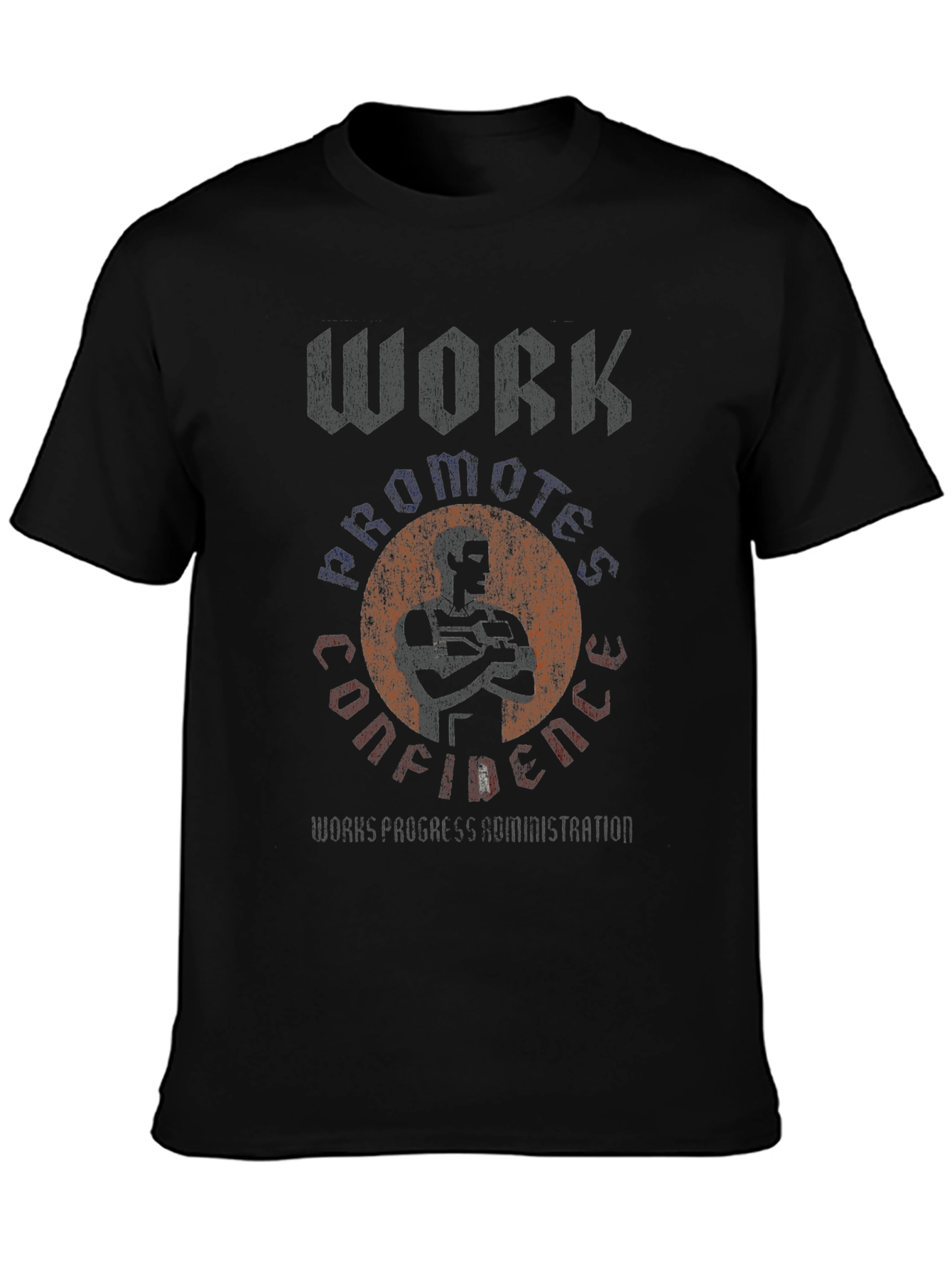 Workout Confidence Black Graphic Tee