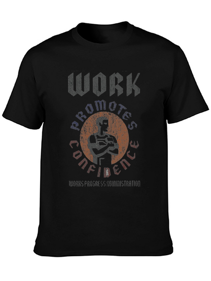 Workout Confidence Black Graphic Tee