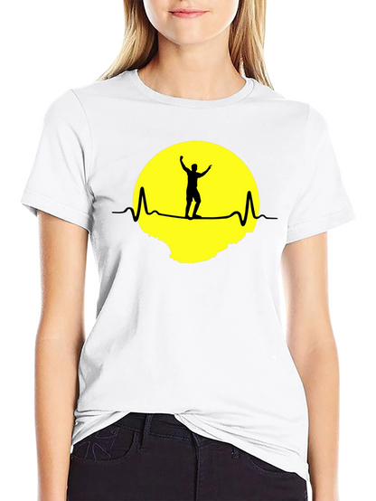 Heartbeat Man Silhouette Graphic Tee