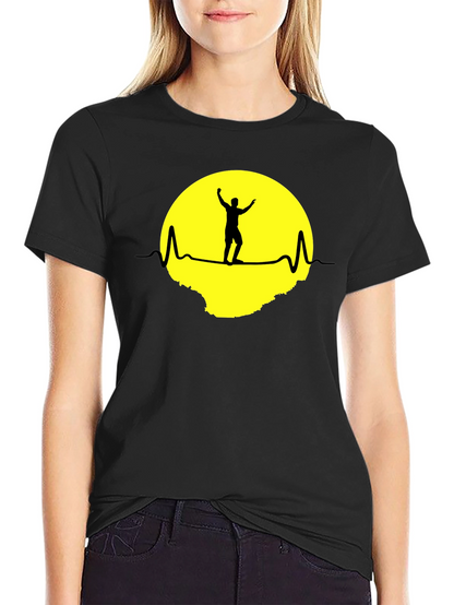 Heartbeat Man Silhouette Graphic Tee