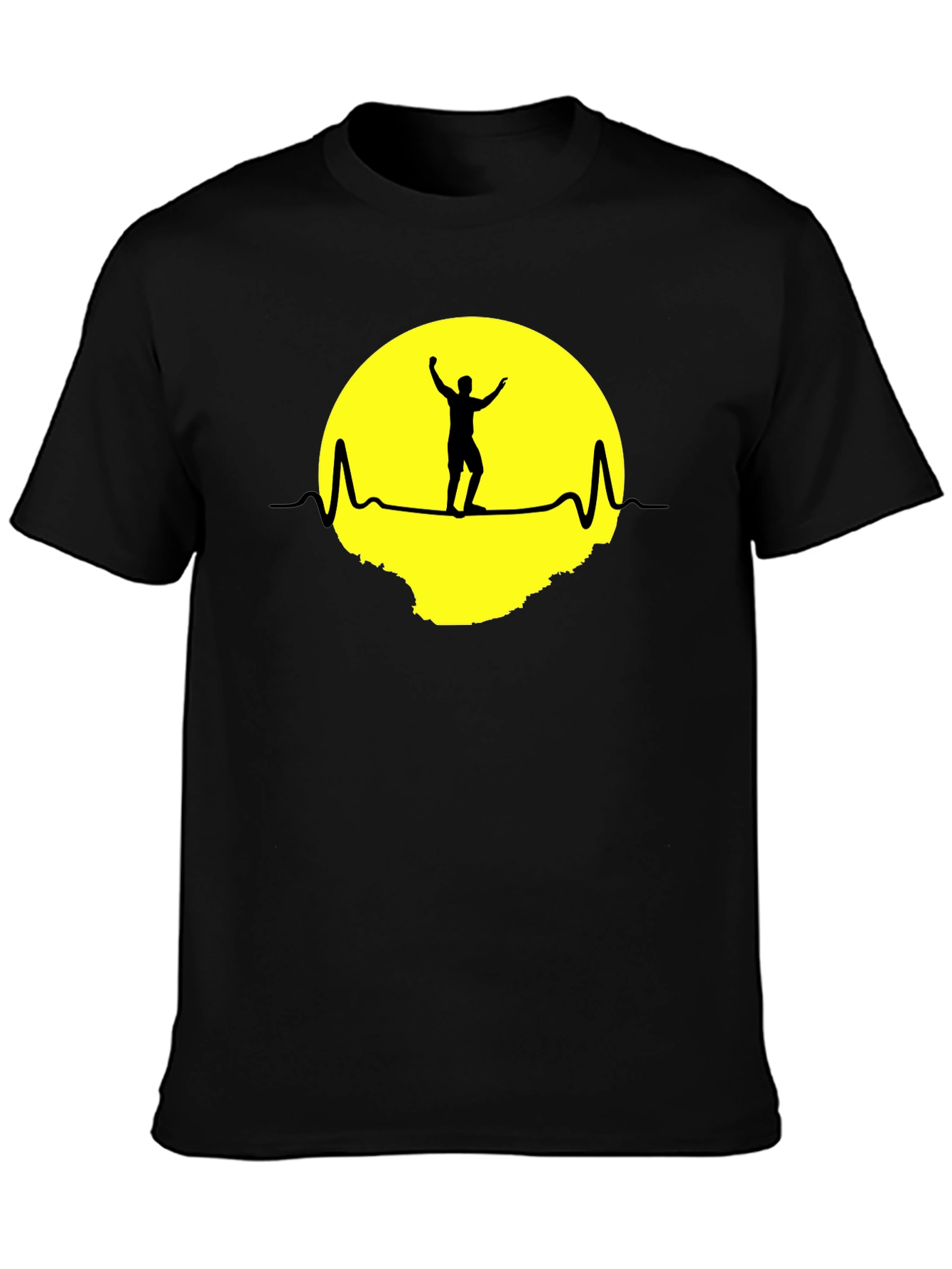 Heartbeat Man Silhouette Graphic Tee