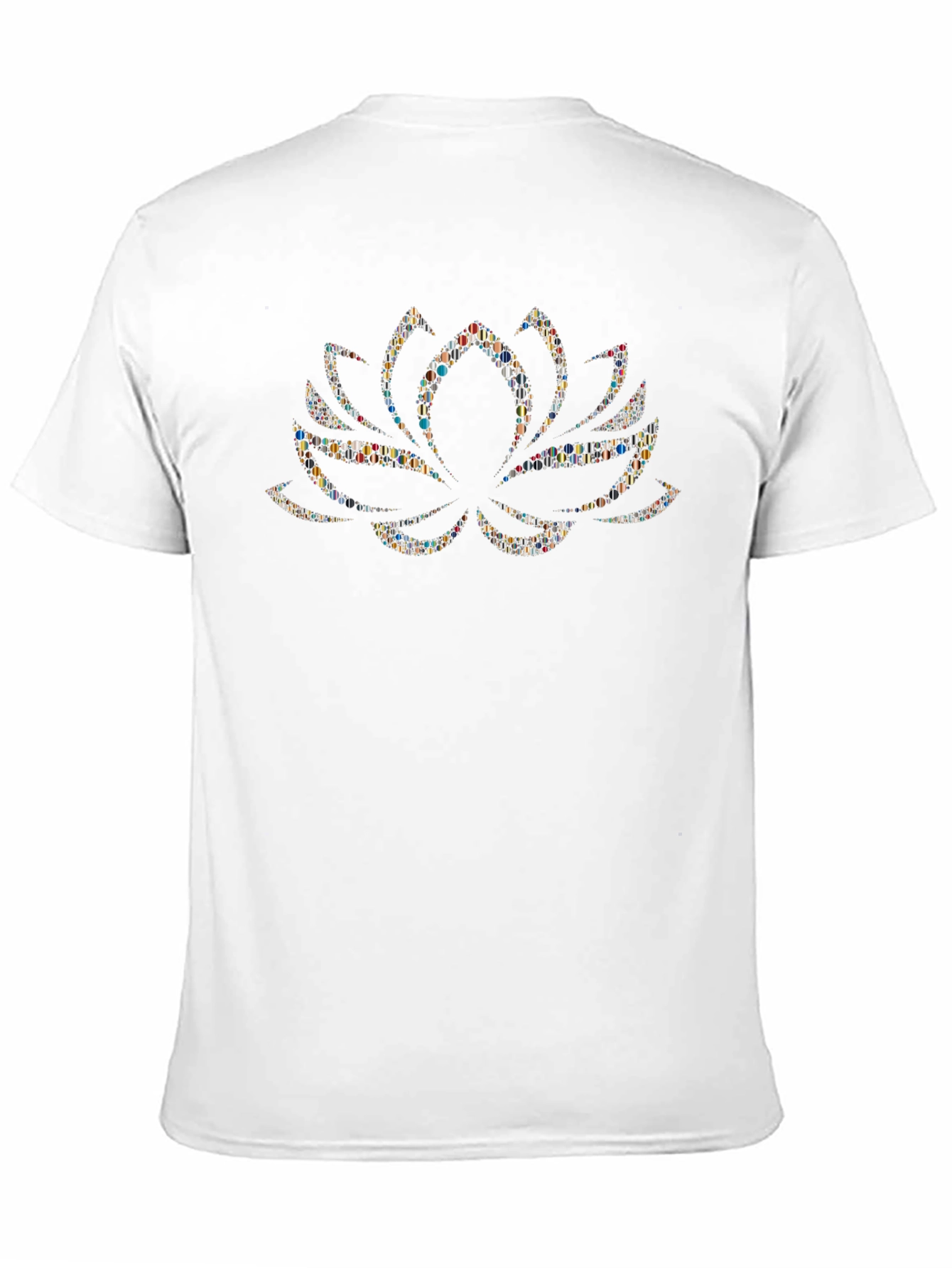 Lotus Flower Graphic Black T-Shirt