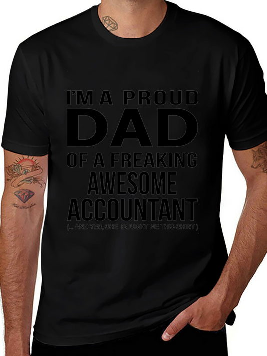 Proud Dad of an Awesome Accountant T-Shirt
