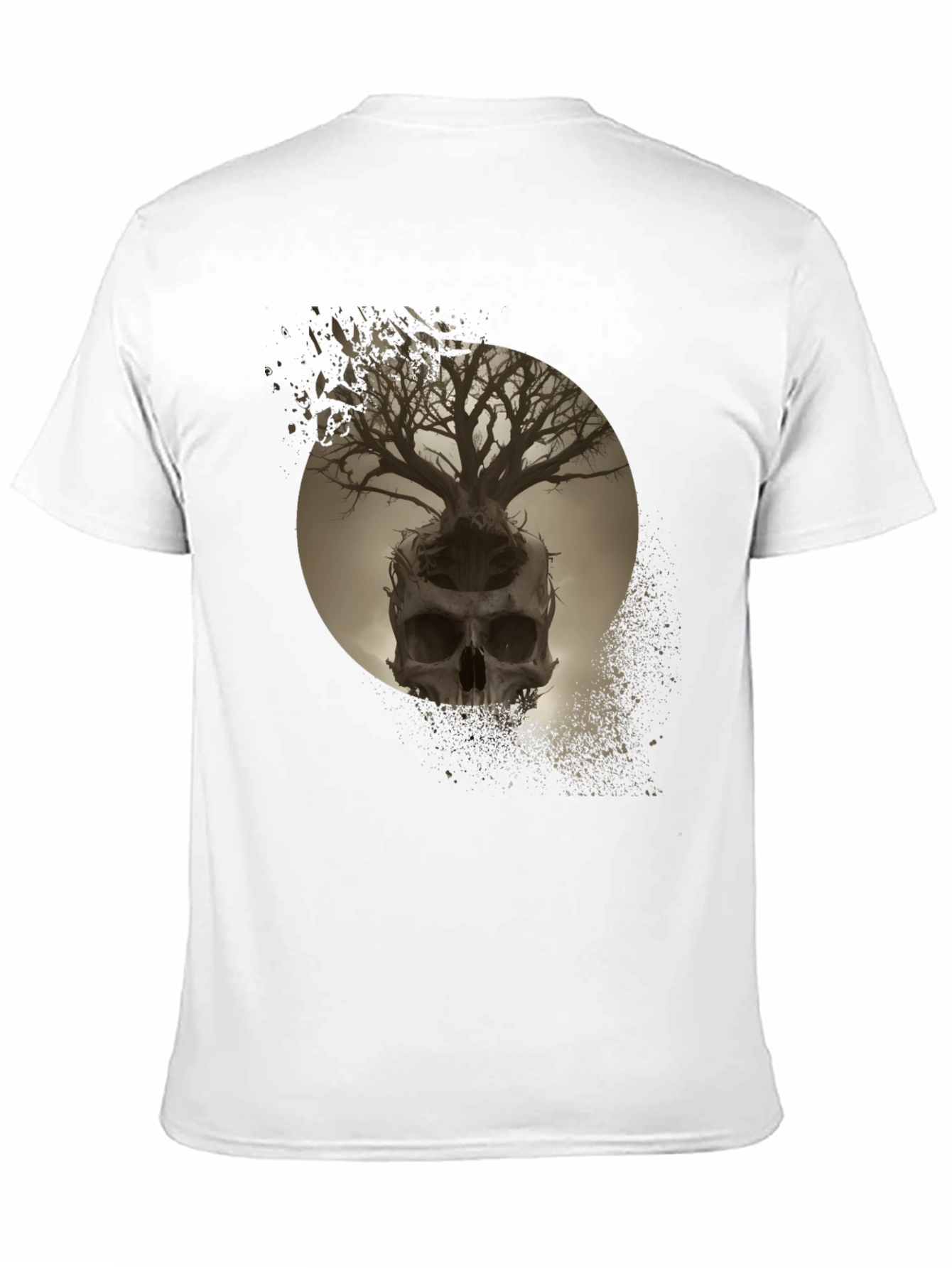 Skull Tree Graphic Tee - Unique Design