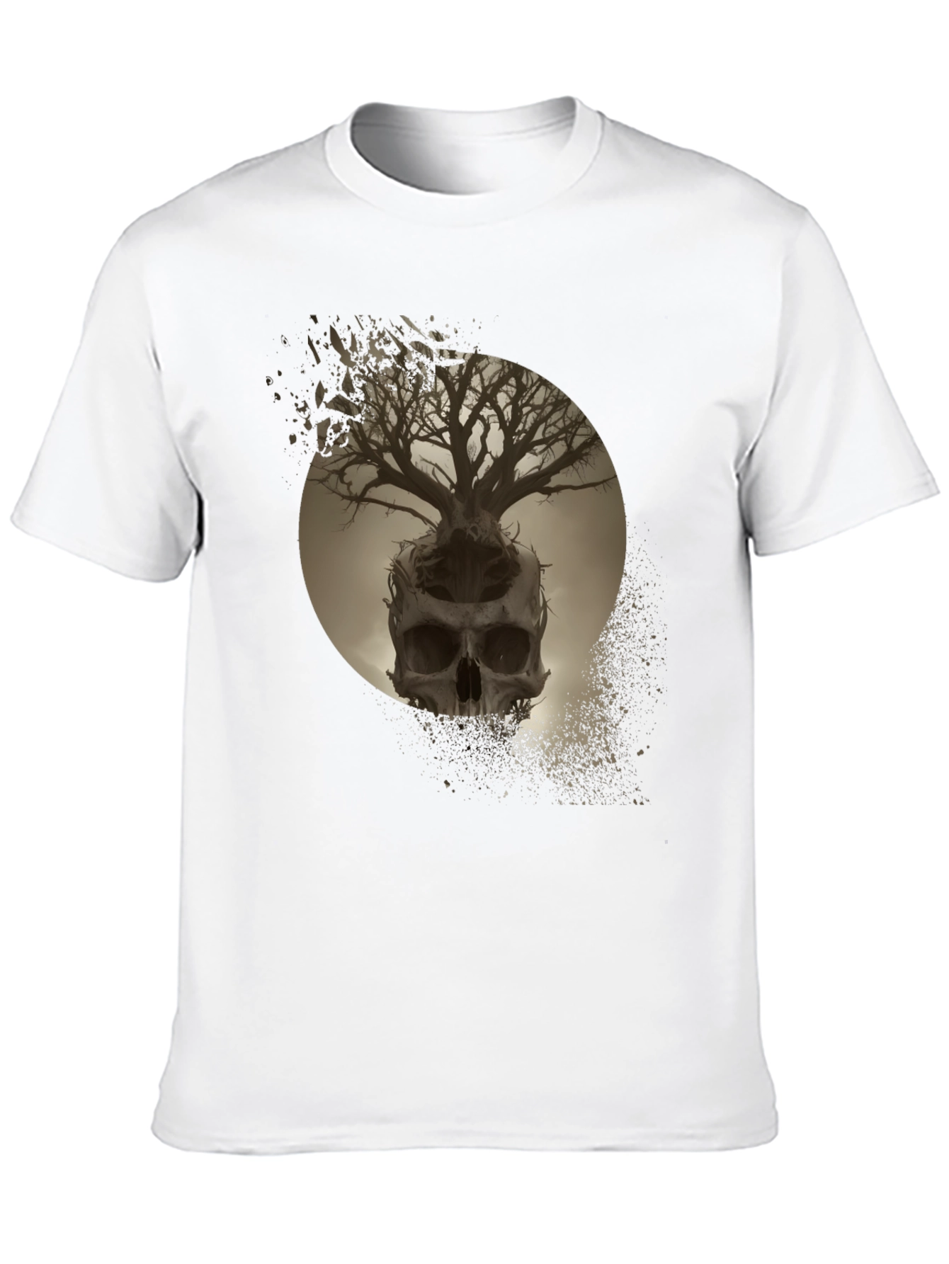 Skull Tree Graphic Tee - Unique Design