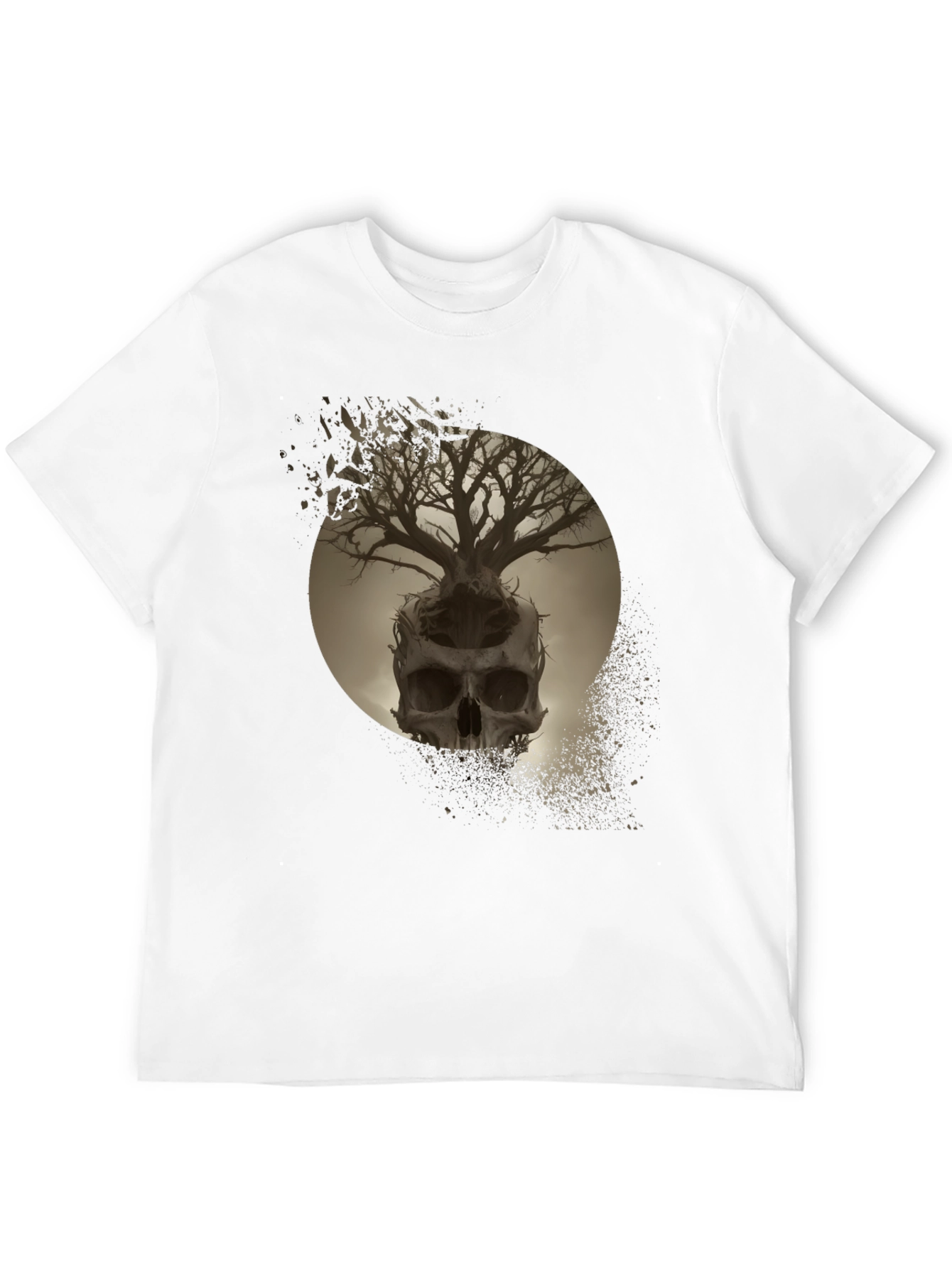 Skull Tree Graphic Tee - Unique Design