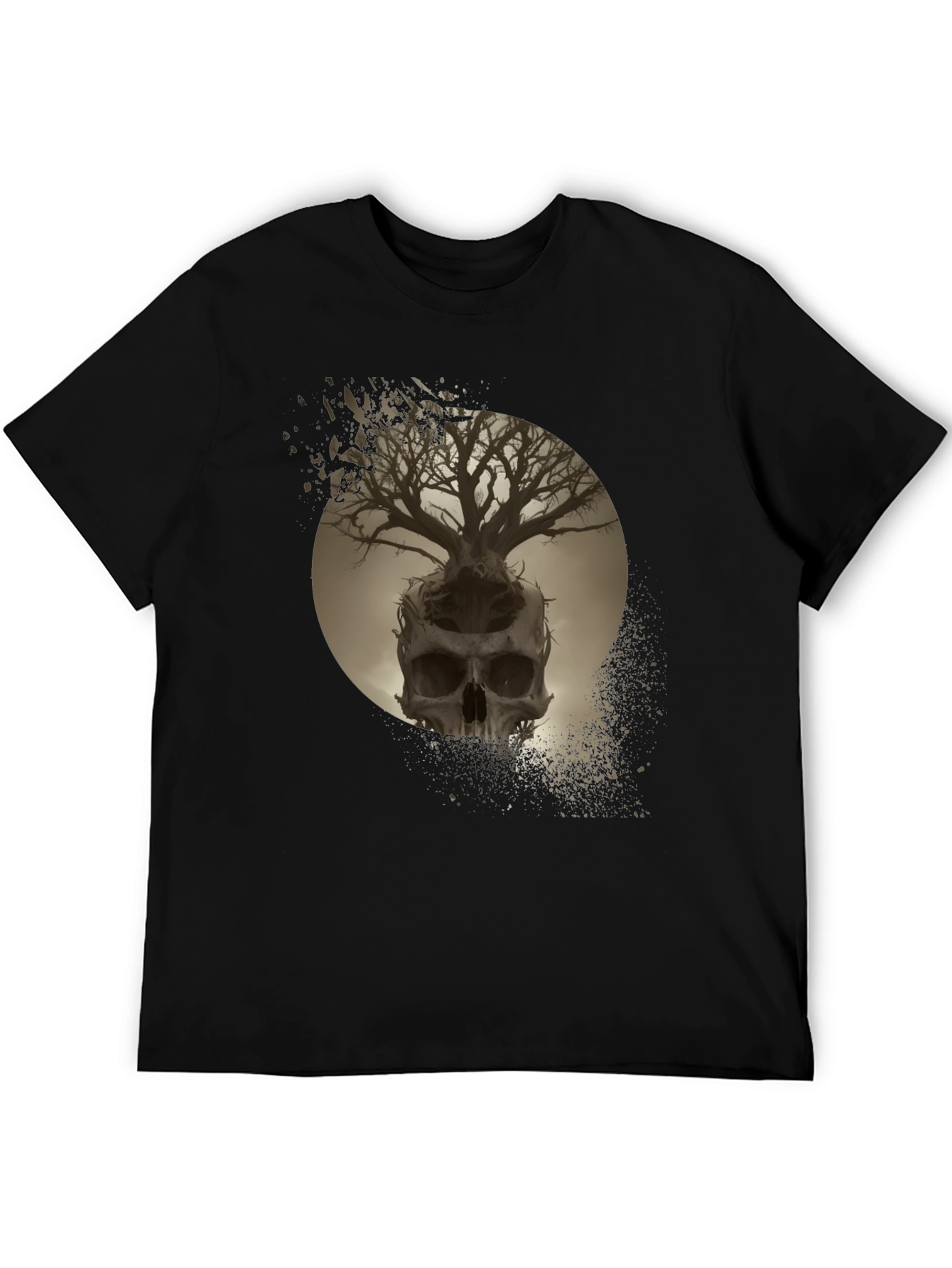 Skull Tree Graphic Tee - Unique Design