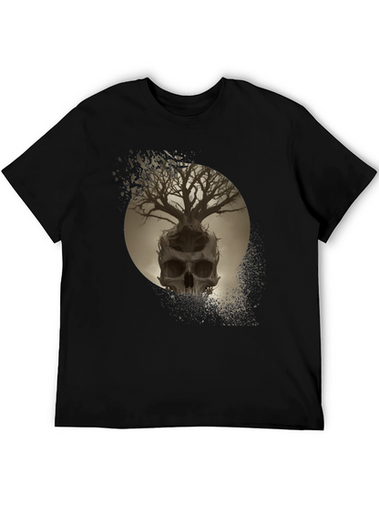 Skull Tree Graphic Tee - Unique Design