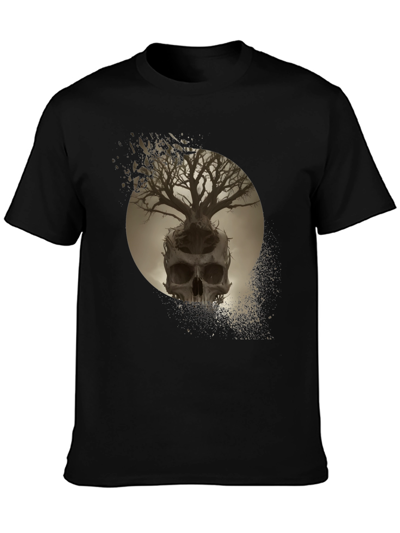 Skull Tree Graphic Tee - Unique Design