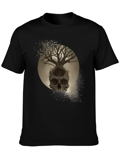 Skull Tree Graphic Tee - Unique Design