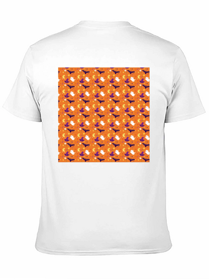 Halloween Pattern Black T-Shirt