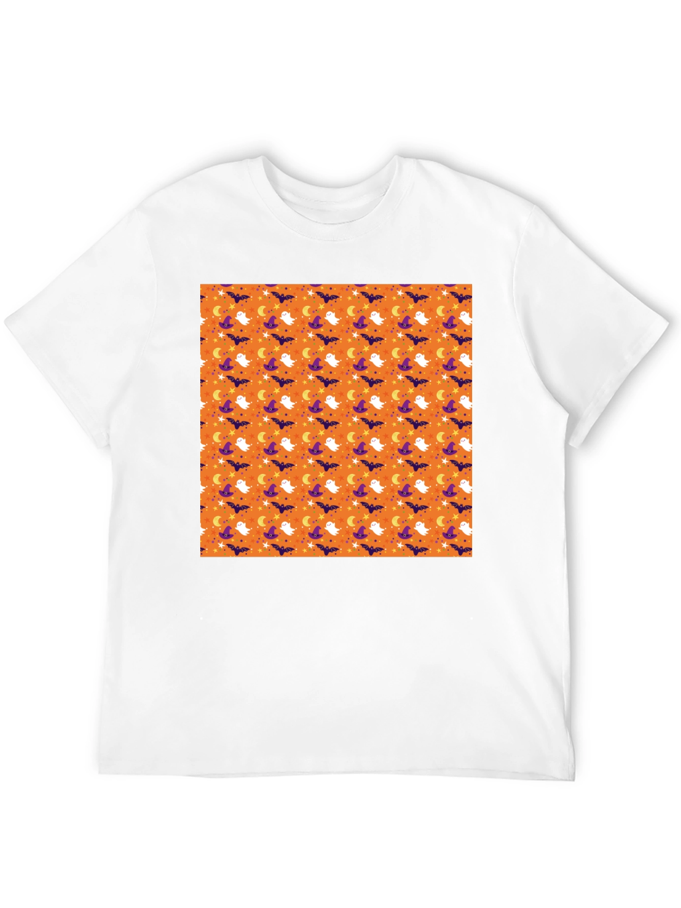 Halloween Pattern Black T-Shirt