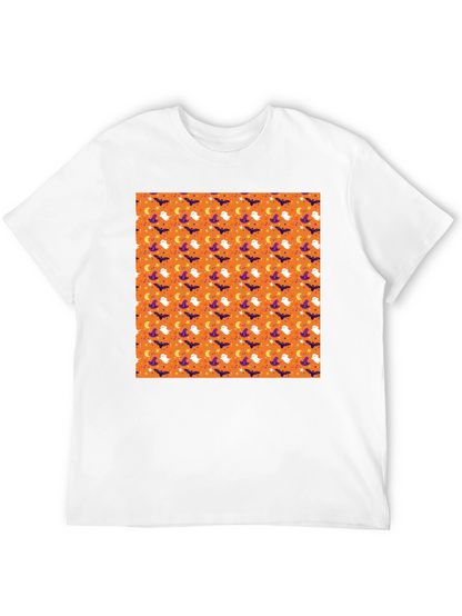 Halloween Pattern Black T-Shirt