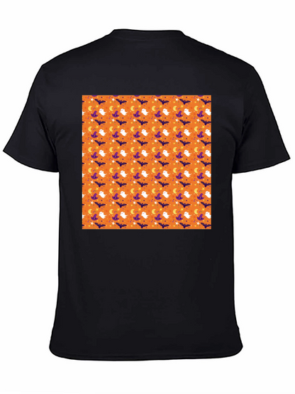 Halloween Pattern Black T-Shirt