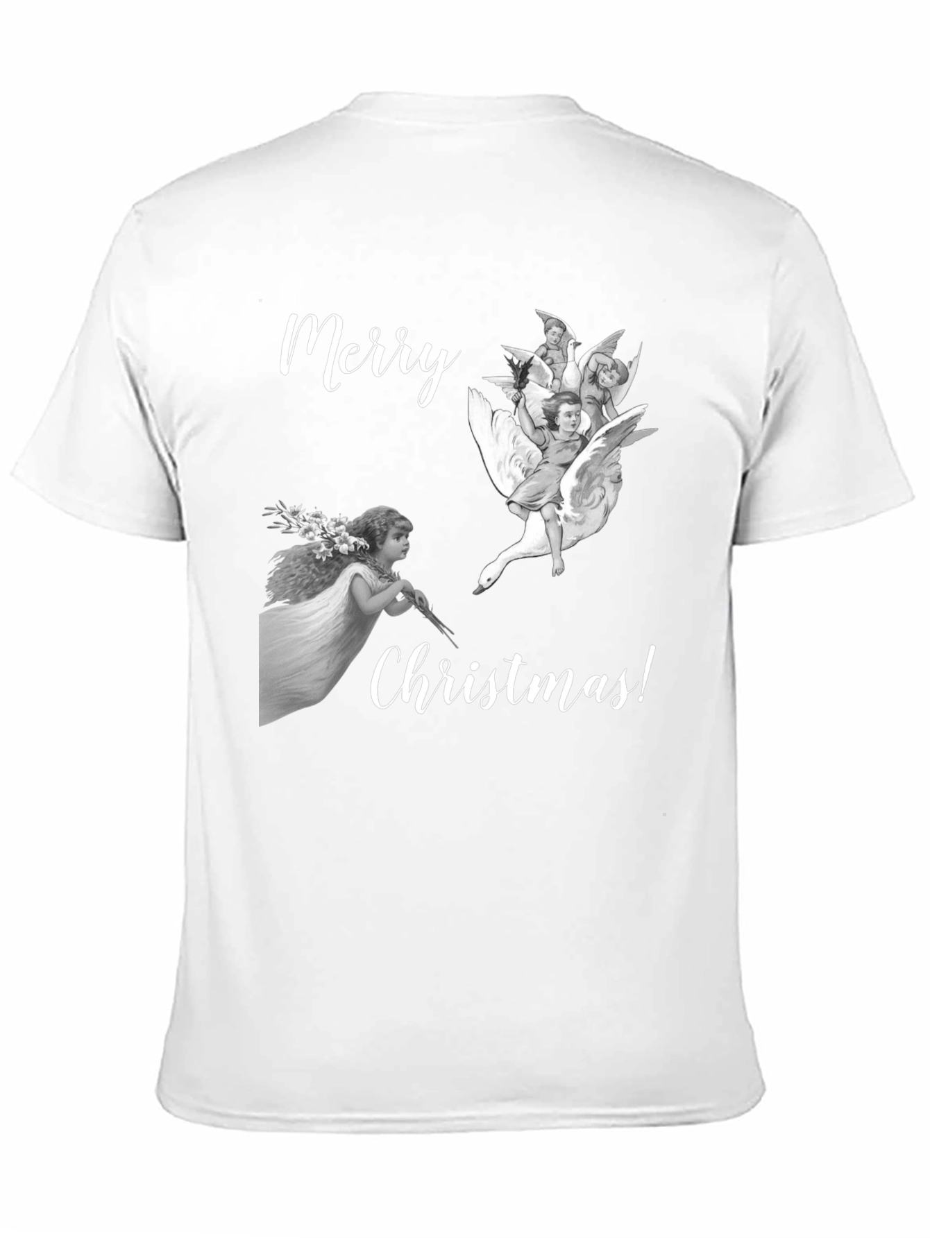 Merry Christmas Angels Graphic Tee