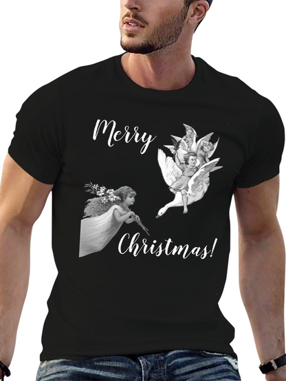 Merry Christmas Angels Graphic Tee