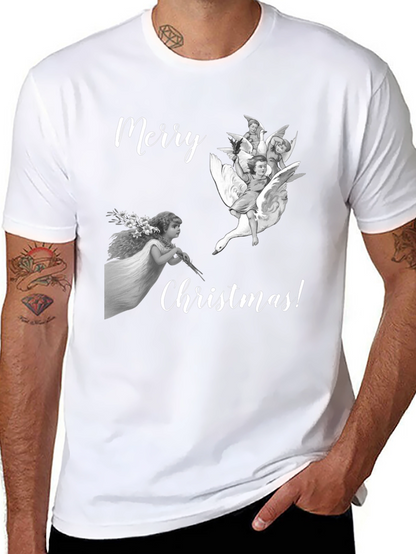 Merry Christmas Angels Graphic Tee