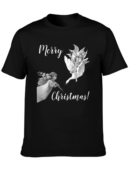 Merry Christmas Angels Graphic Tee