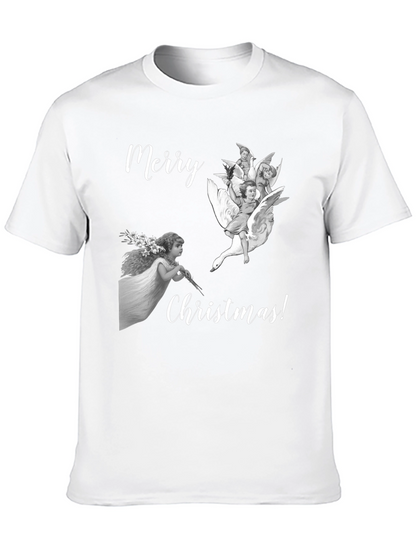 Merry Christmas Angels Graphic Tee