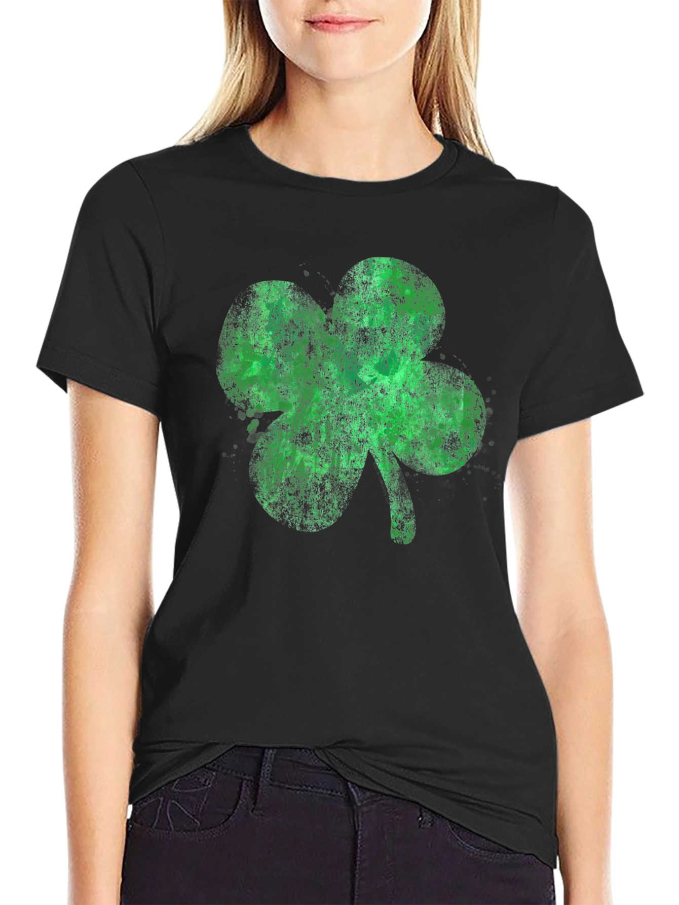 Shamrock T-Shirt - St. Patricks Day Black Tee