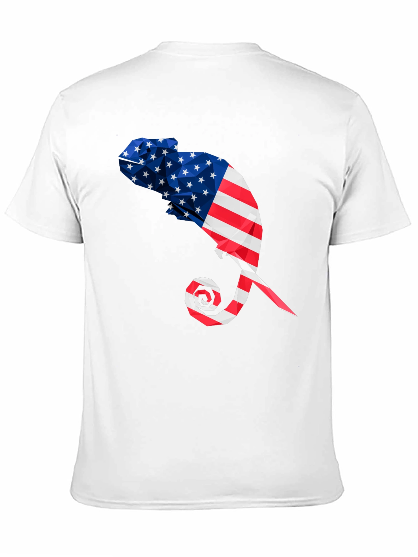 American Flag Chameleon Graphic Tee